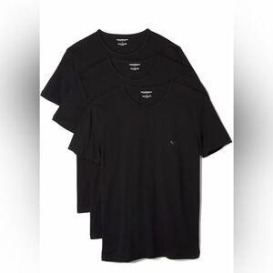 Emporio Armani 3-Pack Men’s Black T-Shirts - Size XL